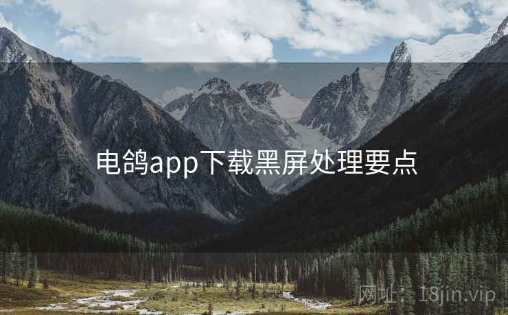 电鸽app下载黑屏处理要点