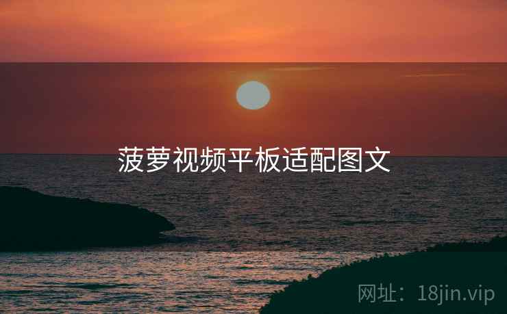 菠萝视频平板适配图文