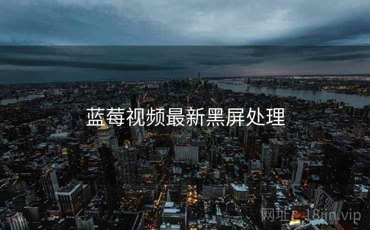 蓝莓视频最新黑屏处理